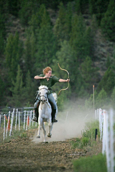Mounted archer Katie Morwen Stearns
